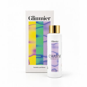 Geopende Glimmier doos met CHARM wasparfum fles